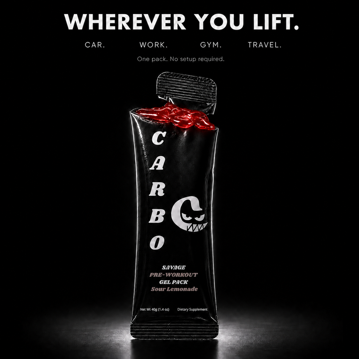 CARBON SAVAGE • Pre-Workout • Gel-Pack