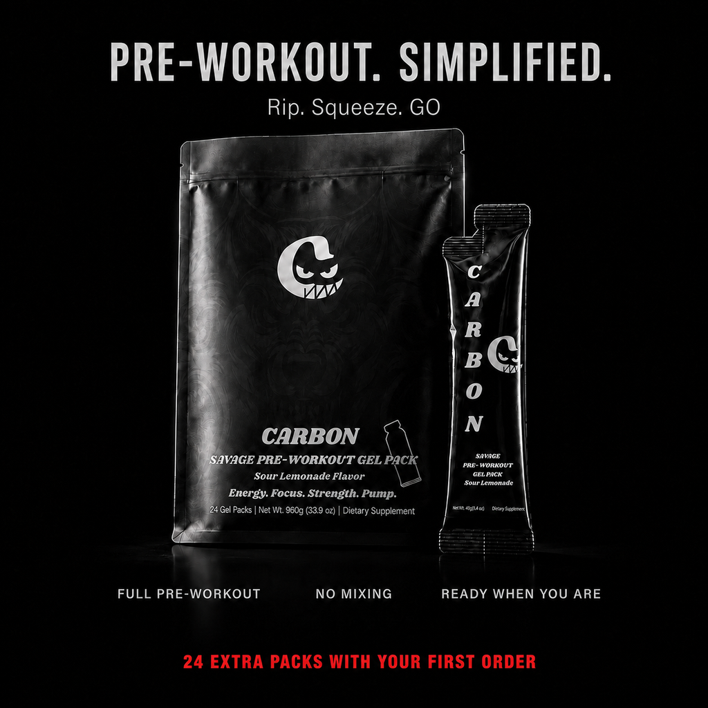 CARBON SAVAGE • Pre-Workout • Gel-Pack