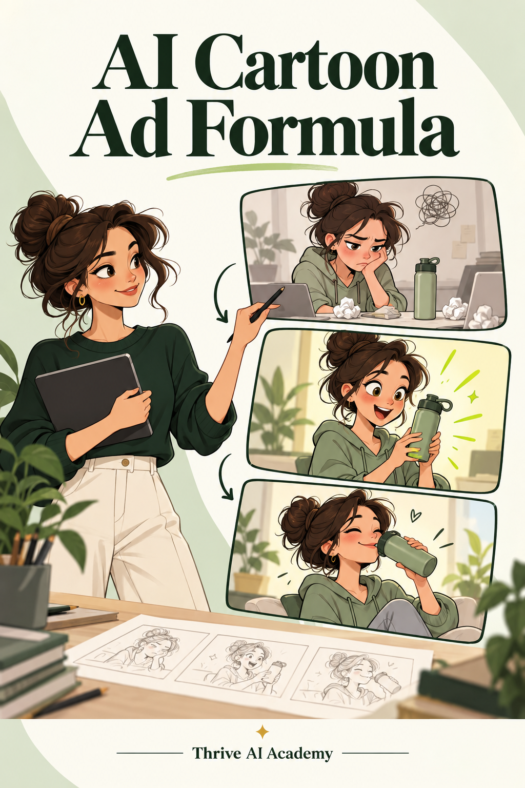 AI Cartoon Ad Formula
